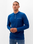 Футболка с длинным рукавом мужская MINAKU, размер 42, синяя - Фото 1