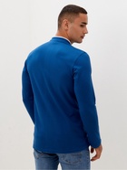 Футболка с длинным рукавом мужская MINAKU, размер 42, синяя - Фото 4