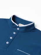 Футболка с длинным рукавом мужская MINAKU, размер 44. синяя - Фото 6