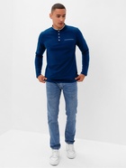 Футболка с дл. рукавом мужская MINAKU цвет синий, р-р 54 - Фото 2