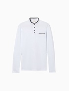 Лонгслив поло мужской MINAKU: Basic line MAN, размер 44, белый - Фото 13