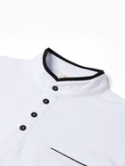 Лонгслив поло мужской MINAKU: Basic line MAN, размер 44, белый - Фото 14