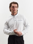 Лонгслив поло мужской MINAKU: Basic line MAN, размер 50, белый - Фото 2