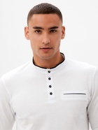 Лонгслив поло мужской MINAKU: Basic line MAN, размер 50, белый - Фото 3