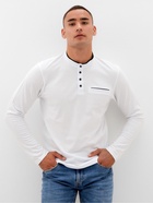 Лонгслив поло мужской MINAKU: Basic line MAN, размер 50, белый - Фото 4