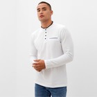 Футболка с дл. рукавом мужская MINAKU цвет белый, р-р 50 - Фото 5