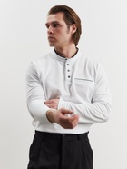 Лонгслив поло мужской MINAKU: Basic line MAN, размер 50, белый - Фото 6