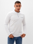 Лонгслив поло мужской MINAKU: Basic line MAN, размер 52, белый - Фото 1