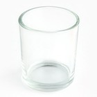 Стакан для свечи с наклейкой «Насладись моментом», 5 х 6 х 5 см - фото 24480632