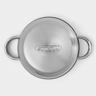 Кастрюля Катунь «Гретта», 2.2 л, d=18 см, капсульное дно, индукция, нержавеющая сталь, AISI - 201 - Фото 4