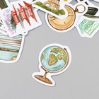 Наклейки для творчества "Кругосветное путешествие" набор 46 шт 6,4х4,4х1,1 см - фото 22765522