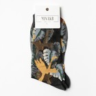 Носки женские стеклянные MINAKU "Райский сад", р-р 36-39 (23-25 см) - фото 27343642