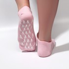 Носочки увлажняющие, с гелевыми вставками, ONE SIZE, цвет нежно-розовый - Фото 4