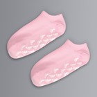 Носочки увлажняющие, с гелевыми вставками, ONE SIZE, цвет нежно-розовый - Фото 6
