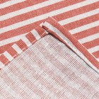 Фартук Доляна с карманом, цв.красный, 70*65±4см, 100% хл, рогожка - Фото 5