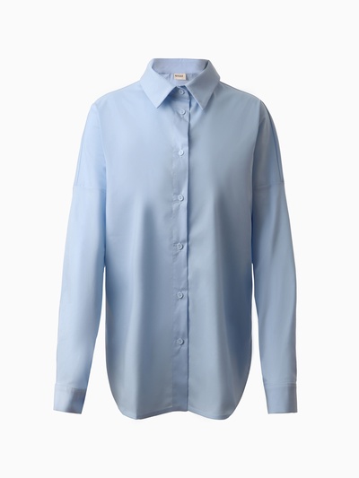 Рубашка женская MINAKU: Casual Collection, размер 42, цвет голубой