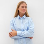 Блузка женская MINAKU: Casual Collection цвет голубой, р-р 48 9781741