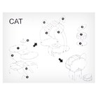 Конструктор 3D фигурки «Кот», набор для творчества - Фото 6