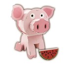 Конструктор 3D фигурки «Свинка», набор для творчества - Фото 1