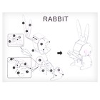 Набор для творчества создние 3D фигурки «Кролик» - Фото 6