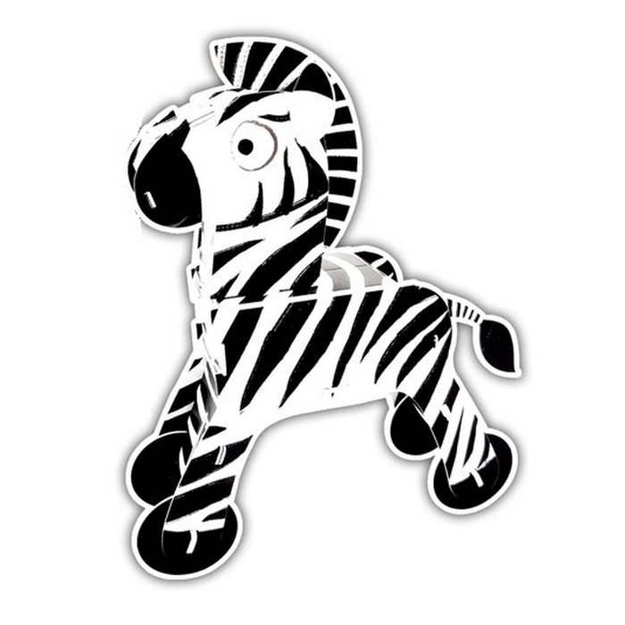 Конструктор 3D фигурки «Зебра», набор для творчества - Фото 1