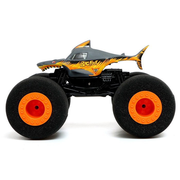 Джип радиоуправляемый SHARK, мягкие колеса, работает от акб, цвет серый 66157