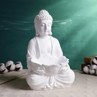 Подставка для мелочей "Будда с лотосом" белая, 19х17х32 - Фото 2