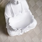 Подставка для мелочей "Будда с лотосом" белая, 19х17х32 - фото 7371620