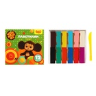 Пластилин мягкий, восковой, 12 цветов, Мульти-Пульти, 144 г, «Чебурашка», со стеком - Фото 2