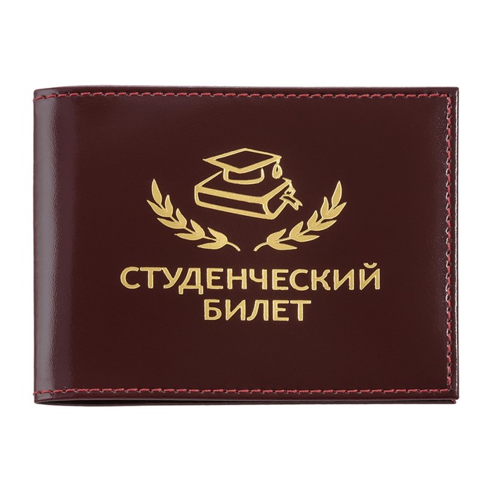 O-111-82 Обложка для документов водителя + паспорт с застежкой O-178,бордо гладкая - 82