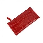 Пр1052-203 Портмоне на магните Пр1052,красный крокодил - 203 - Фото 1