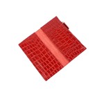 Пр1052-203 Портмоне на магните Пр1052,красный крокодил - 203 - Фото 3