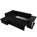 Диван угловой «Атланта лайт», левый угол, механизм еврокнижка, микровельвет, цвет чёрный - Фото 11