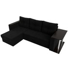 Угловой диван «Атланта лайт», левый угол, механизм еврокнижка, микровельвет, чёрный - Фото 5