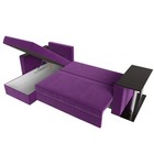Угловой диван «Атланта лайт», левый угол, механизм еврокнижка, микровельвет, фиолетовый - Фото 7