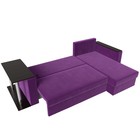 Угловой диван «Атланта лайт», правый угол, механизм еврокнижка, микровельвет, фиолетовый - Фото 9