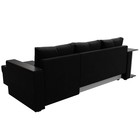 Угловой диван «Атланта лайт», правый угол, механизм еврокнижка, микровельвет, чёрный - Фото 6