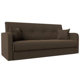 Прямой диван «Надежда», механизм книжка, рогожка, цвет коричневый