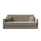 Прямой диван «Надежда», механизм книжка, микровельвет, цвет бежевый - Фото 2