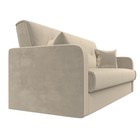 Прямой диван «Надежда», механизм книжка, микровельвет, цвет бежевый - Фото 3