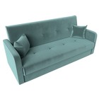 Прямой диван «Надежда», механизм книжка, велюр, цвет бирюзовый - Фото 5