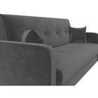 Прямой диван «Надежда», механизм книжка, велюр, цвет серый - Фото 4