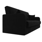 Прямой диван «Надежда», механизм книжка, микровельвет, цвет чёрный - Фото 3