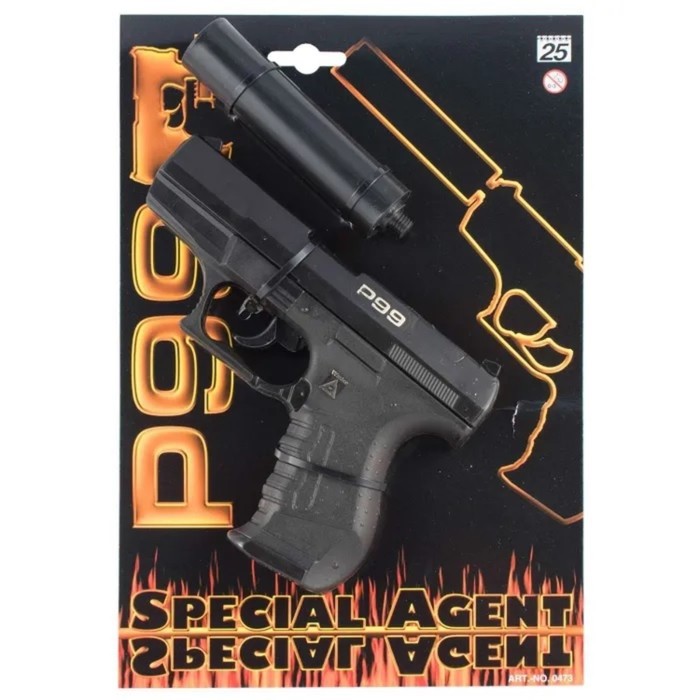 Пистолет Special Agent P99, 25-зарядный, с глушителем