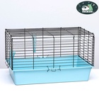 Клетка для кроликов, морских свинок «Пижон» №4 складная, 80×50×47 см, бирюзовая - Фото 3
