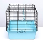 Клетка для кроликов, морских свинок «Пижон» №4 складная, 80×50×47 см, бирюзовая - Фото 4