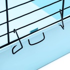 Клетка для кроликов, морских свинок «Пижон» №4 складная, 80×50×47 см, бирюзовая - Фото 6