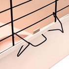 Клетка для кроликов, морских свинок «Пижон» №4 складная, 80×50×47 см, бежевая - Фото 7