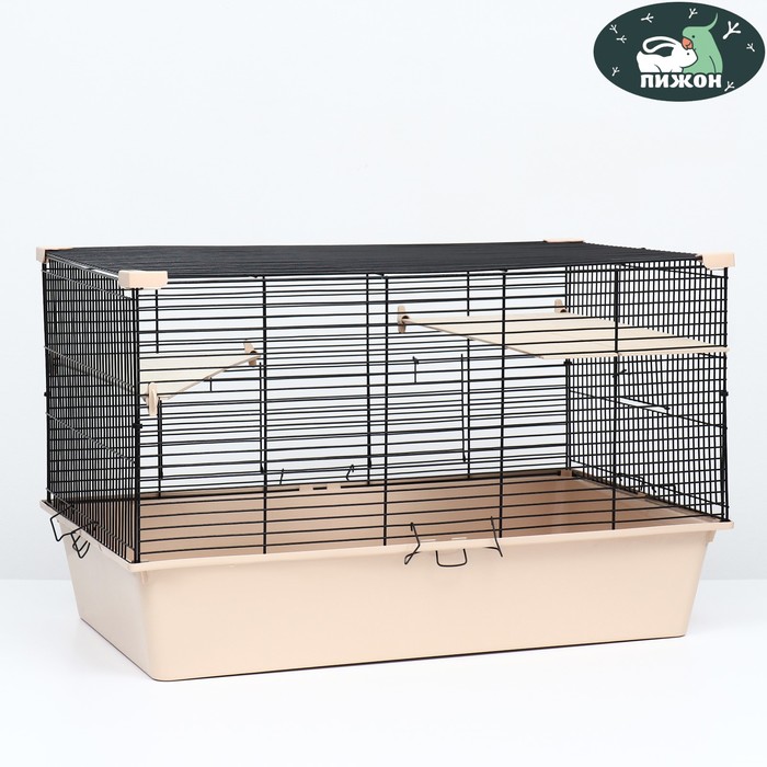 Клетка для шиншилл "Пижон" №11, складная, 80 х 50 х 46см, бежевая - Фото 1