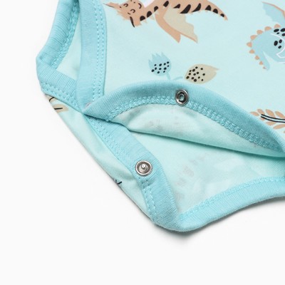 Боди Крошка Я «Дракоша», рост 62-68 см, голубое